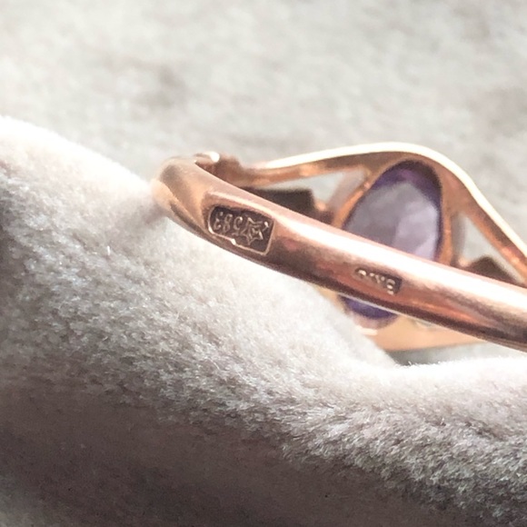 Soviet era 14k alexandrite ring - Picture 12 of 15